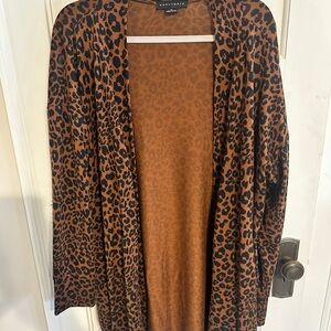 Sanctuary | Leopard Print Open Front Cardigan Sweater